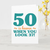 Sassy 50th Birthday Kaart (Gele Bloem)