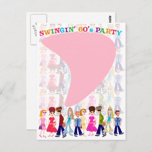 Sassy 60 Kinderen! Briefkaart (Voorkant / Achterkant)