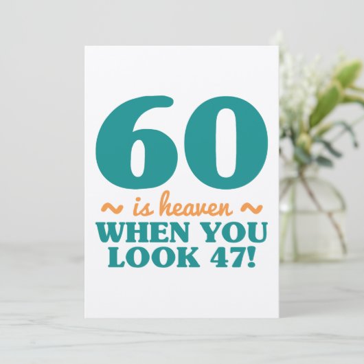 Sassy 60th Birthday Kaart (Staand voorkant)