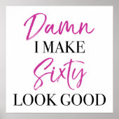 Sassy 60th Birthday Poster (Voorkant)