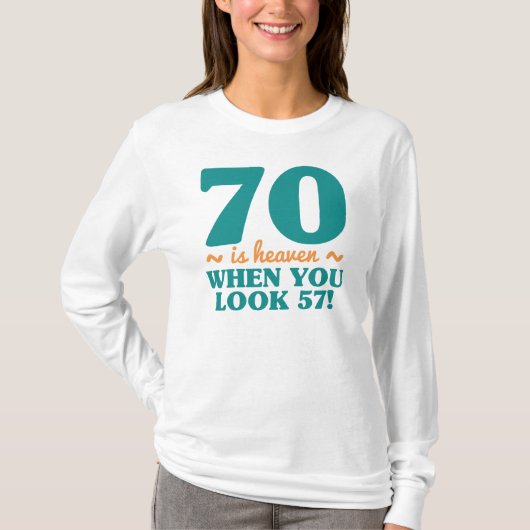 Sassy 70th Birthday T-shirt (Voorkant)
