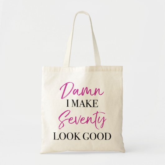 Sassy 70th Birthday Tote Bag (Voorkant)
