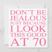 Sassy 70th Birthday voor vrouwen Kaart (Voorkant)