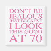 Sassy 70th Birthday voor vrouwen Magneet (Voorkant)