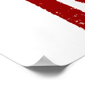 Sassy 75th Birthday Party Banner - aangepaste naam Poster (Hoek)