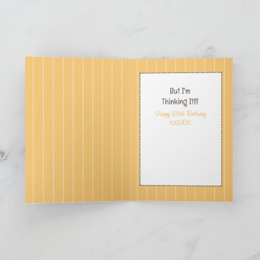 Sassy 80e etnische Cartoon Verjaardag Kaart (Binnen)