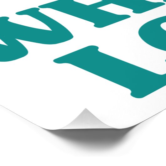 Sassy 80th Birthday Poster (Hoek)