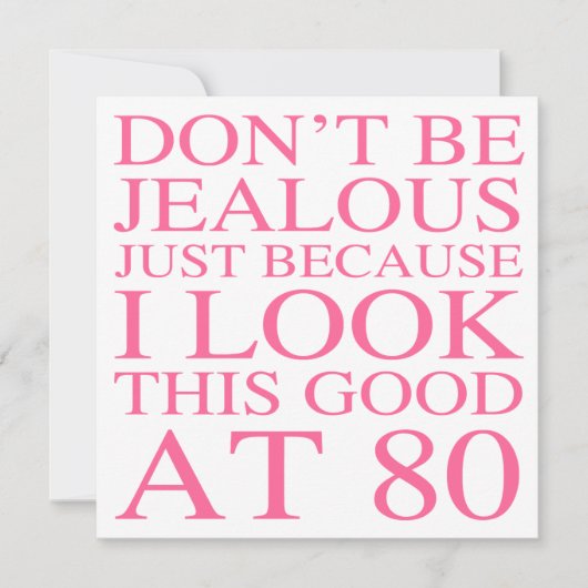 Sassy 80th Birthday voor vrouwen Kaart (Voorkant)