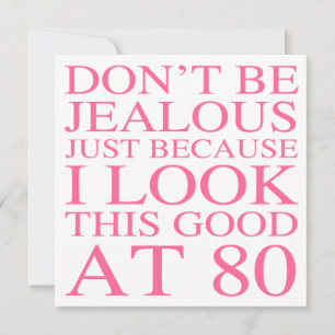 Sassy 80th Birthday voor vrouwen Kaart