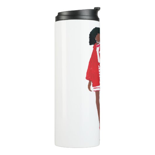 Sassy African American "Delta Diva"  Thermosbeker (Gedraaid links)