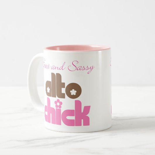 Sassy Alto Chick Tweekleurige Koffiemok (Voorkant links)