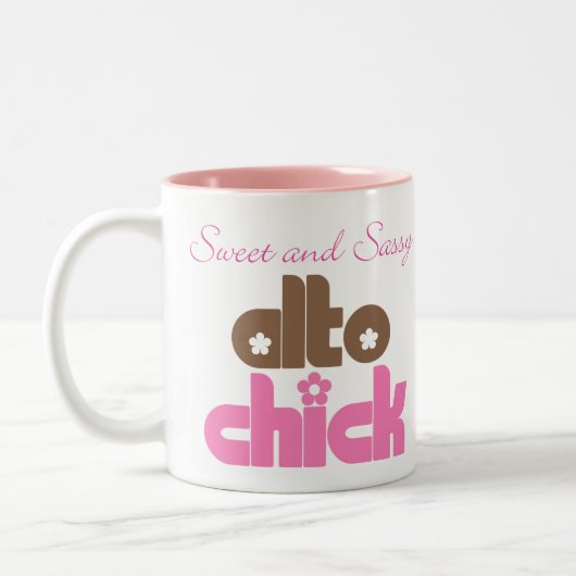 Sassy Alto Chick Tweekleurige Koffiemok (Links)