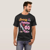 Sassy and Fabulous at 60 60th Birthday Diamond Sho T-shirt (Voorkant volledig)