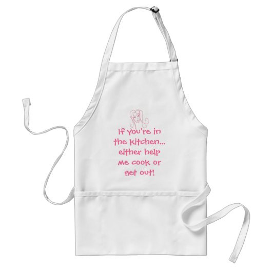 Sassy Apron voor vrouwen Standaard Schort (Voorkant)