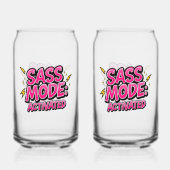 Sassy Attitude and Bold Pop Art Blikvorm Glas (Voorkant)