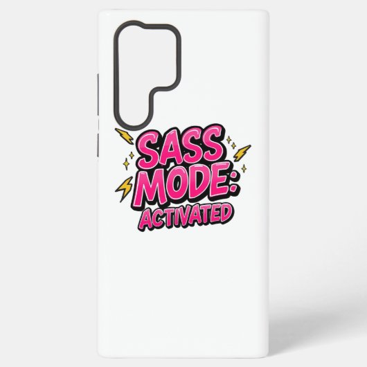 Sassy Attitude and Bold Pop Art Samsung Galaxy Hoesje (Achterkant)