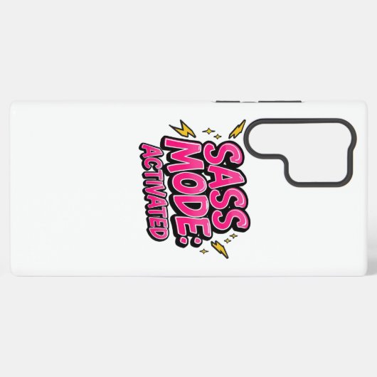 Sassy Attitude and Bold Pop Art Samsung Galaxy Hoesje (Achterkant horizontaal)