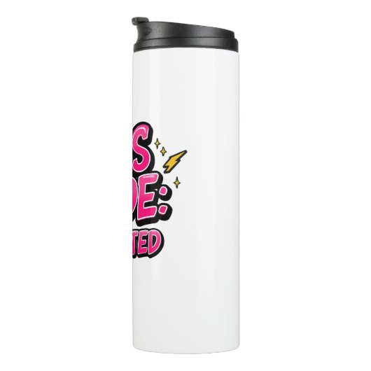 Sassy Attitude and Bold Pop Art Thermosbeker (Geroteerd rechts)