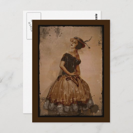 Sassy Ballet Dancer Briefkaart (Voorkant / Achterkant)