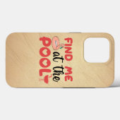 Sassy Beach Zwembad Vibes: Vind me bij het zwembad Case-Mate iPhone Case (Achterkant (horizontaal))