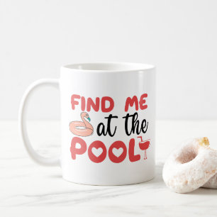 Sassy Beach Zwembad Vibes: Vind me bij het zwembad Koffiemok