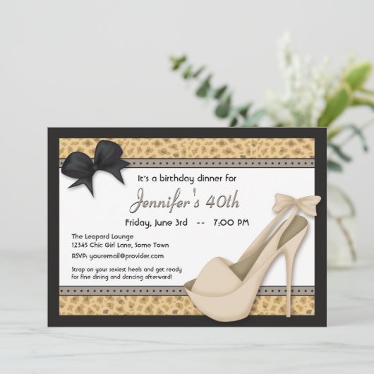 Sassy Beige Heels en de Uitnodiging van Leopard (Staand voorkant)