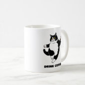 Sassy Black Cat Coffee Mug – Take a Break Reminder Koffiemok (Voorkant rechts)