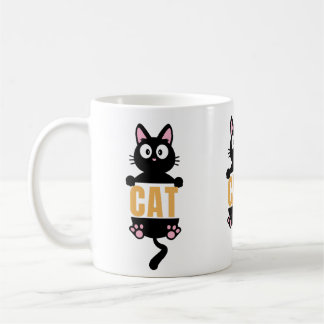 Sassy Black Cat, zwarte kat mok, Cat Lover Gift, I Koffiemok
