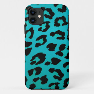 Sassy Blauwgroen Leopard Animal Print Hoesje