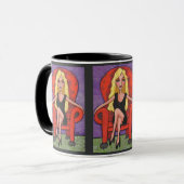 Sassy Blonde & Red-stoel - mok (Voorkant links)