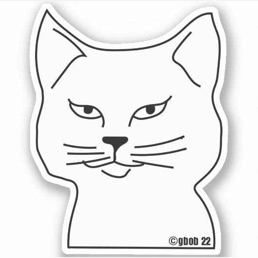 Sassy Bob Sticker (Voorkant)