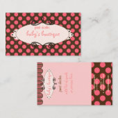 Sassy boutique, Polka Dots Visitekaartje (Voorkant / Achterkant)