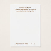 Sassy Bow & Sieraden Display Kaart (Achterkant)