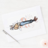 Sassy boy rechthoekige sticker (Envelop)