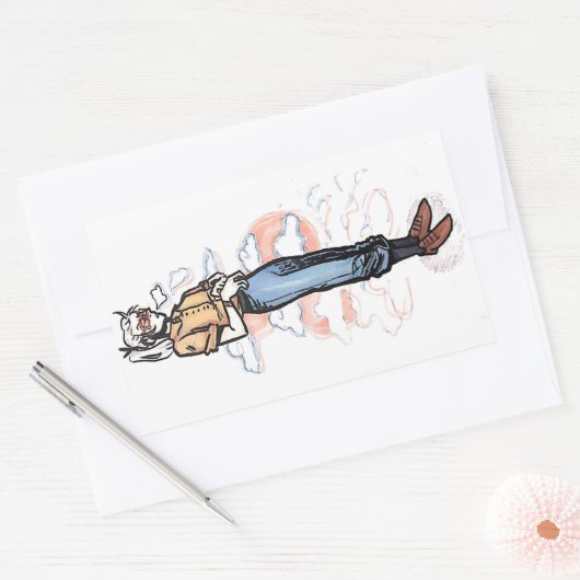 Sassy boy rechthoekige sticker (Envelop)