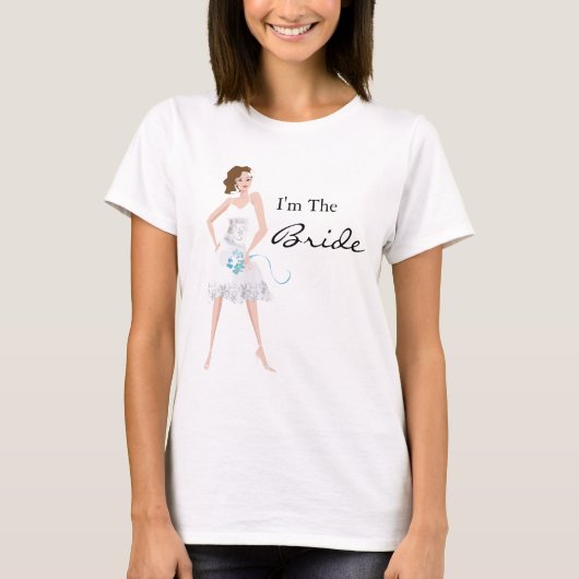 Sassy Bride "I'm the Bride" T-shirt (Voorkant)