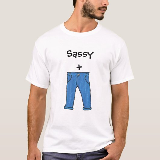 Sassy broek t-shirt (Voorkant)