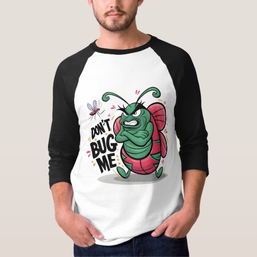 Sassy Bug: Graffiti-geïnspireerde grillige kunst T-shirt (Voorkant)