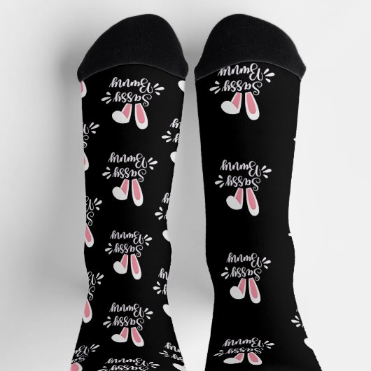 Sassy Bunny Premium Crew Sock Sokken (Top)