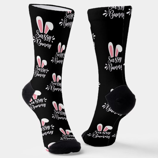 Sassy Bunny Premium Crew Sock Sokken (Gebogen)