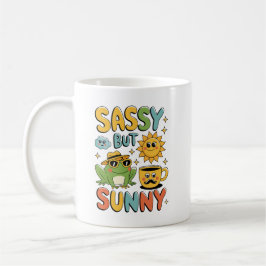 Sassy But Sunny beroemd gemaakt door Funny Frog Su Koffiemok