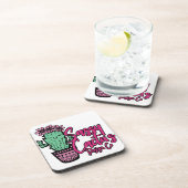 SASSY CACTUS DESIGN GO [logo 1] Bier Onderzetter (Rechterzijde)