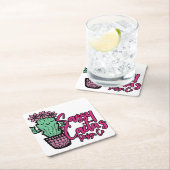 SASSY CACTUS DESIGN GO [logo 1] Kartonnen Onderzetters (Insitu)