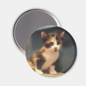 Sassy Calico Kat Magneet (Voorkant / Achterkant)