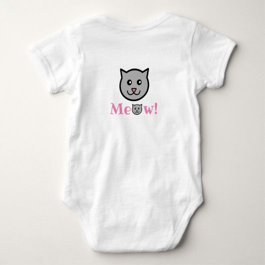 Sassy Cat Baby Bodysuit (Achterkant)