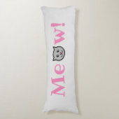 Sassy Cat Body Pillow Lichaamskussen (Voorkant Verticaal)