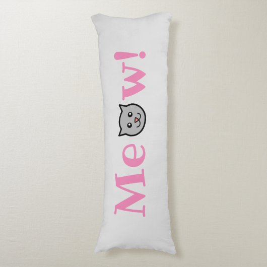 Sassy Cat Body Pillow Lichaamskussen (Voorkant Verticaal)