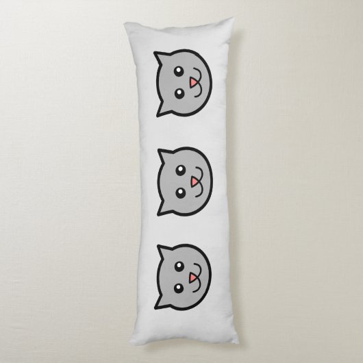 Sassy Cat Body Pillow Lichaamskussen (Achterkant (Verticaal))
