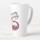 Sassy Cat Cocktail Sticker Latte Mok (Rechterhoek)