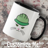  Sassy Cat Construction Worker Mok